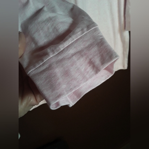 NWT Med Pink Heathered Victoria's Secret Long sleeve Gorgeous Nightshirt Bling - Picture 3 of 12